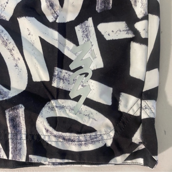 Jordan Zion Men’s Standard‎ Fit Shorts XXL Black White Graffiti Print - Picture 8 of 12